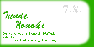 tunde monoki business card